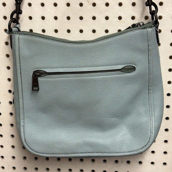 Coach Light Blue Leather Shoulder Bag - Picture 6 of 14